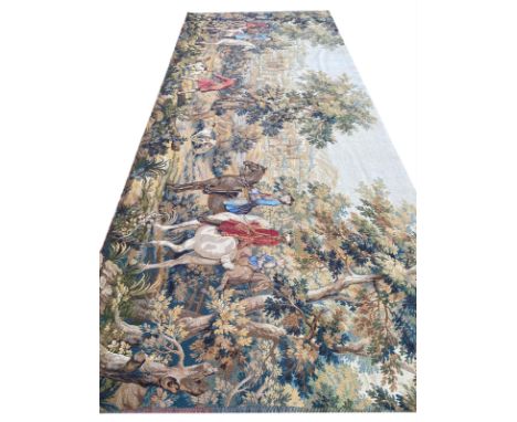 FRENCH VERDURE DESIGN TAPESTRY, 360cm x 150cm.