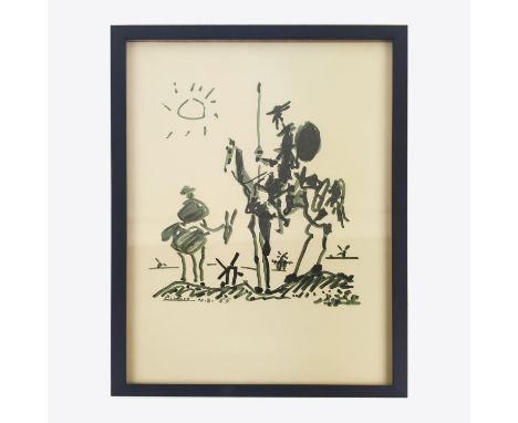 PABLO PICASSO, 'Don Quixote, 1955' lithograph, 54cm x 36cm, signed and dated in plate, (Published Spadem).