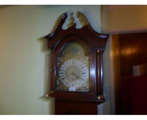 A contemporary German Westminster chiming longcase clock (203cm).