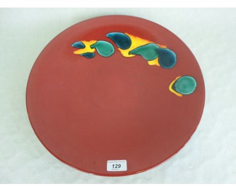 A Poole Pottery Odyssey charger, printed marks to base and painted initial 'M' (41.5cm diameter).
