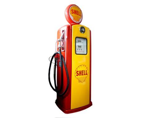 ZAPFSÄULE/ GAS PUMP, Shell, 1950er-Jahre,Herst. John Wood Co. Ltd. Bennett Pump Division/ Muskegon USA, Modell 756, Ser.Nr. 3