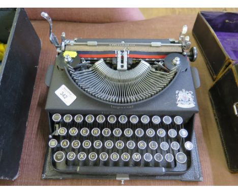 An Imperial typewriter, cased