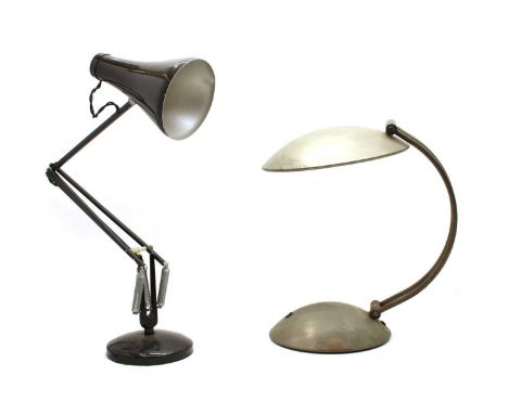 A Herbert Terry anglepoise lamp, and another modern table lamp (2)