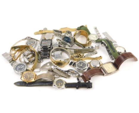 A quantity of modern wristwatches, to include Citizen, Casio, Avia etc.