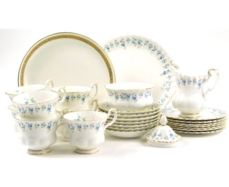 A Royal Albert Memory Lane pattern part tea service.