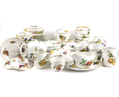 A quantity of Royal Worcester Evesham pattern dinner ware, to include a jar and cover, pair of tureens etc.