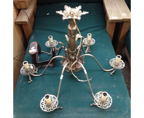 A METAL CANDELABRA