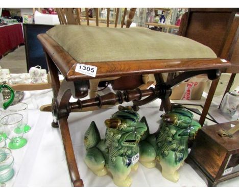 An X framed stool a/f