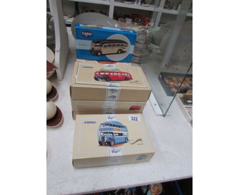 7 boxed Corgi Classics buses and coaches