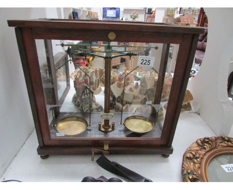 A cased set of scales by Townsend and Mercer Ltd (Please note: this item cannot be shipped safely)