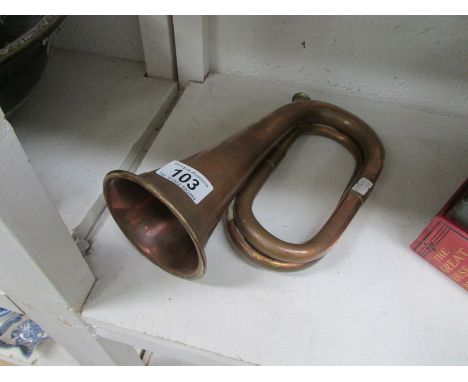 A copper bugle