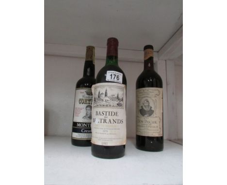 3 bottles of vintage port 