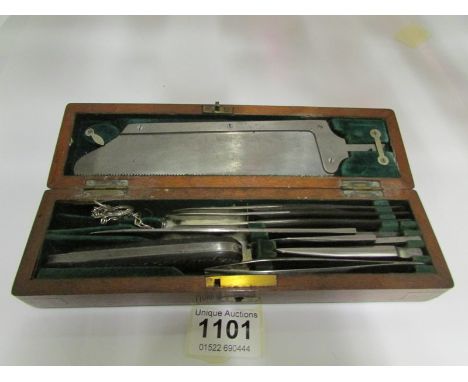 A cased set of Post Mortem tools by S Mawson & Thompson, Aldergate