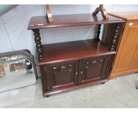 A modern mahogany buffet sideboard