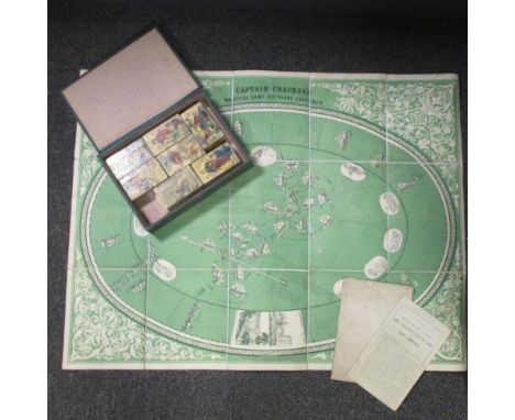 Captain Chapman's Nautical Game for Young Landsmen', with original instructions and twenty one printed playing blocks, in its