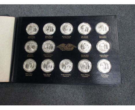 The Official Signers Medals first edition proof set, thirty six 1oz medallions, housed in a display book  