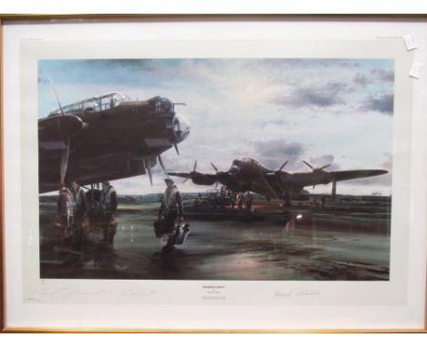 Robert Taylor, (British, 20th Century), 'Bombers Moon', lithograph, signed, No. 514/850, together with 'Operations On', litho