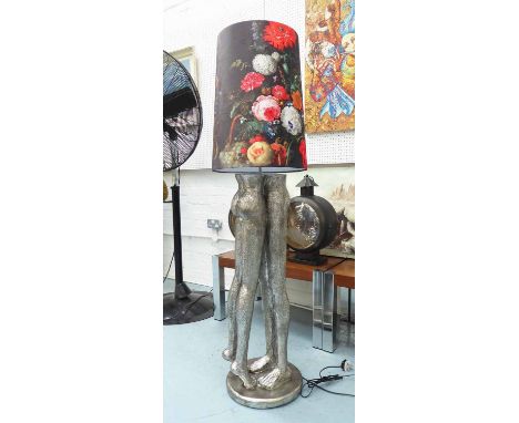 THE LOVERS FLOOR LAMP, with Bohemian design shade, 156cm H.