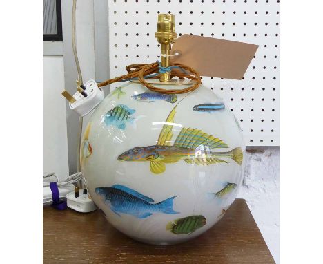 POTICHOMANIA FISHES TABLE LAMP, by Diana Mayo, 49cm H. 