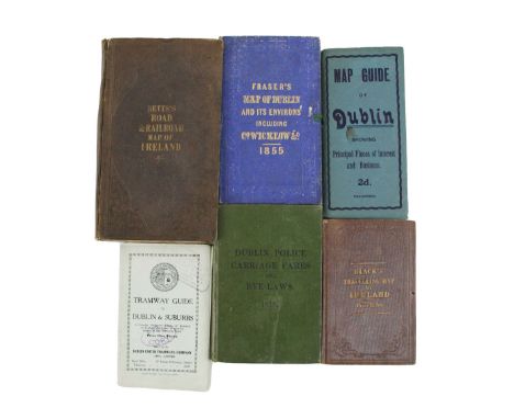 Irish Maps: a group of folding Maps etc., to include: *Betts's Road &amp; Railroad Map of Ireland (fold.) hand coloured, clot