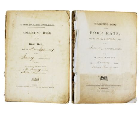 Fermoy District during the Famine Year of 1847 Manuscripts:&nbsp;Collecting Books for the Poor Rate, Fermoy Electoral Divisio