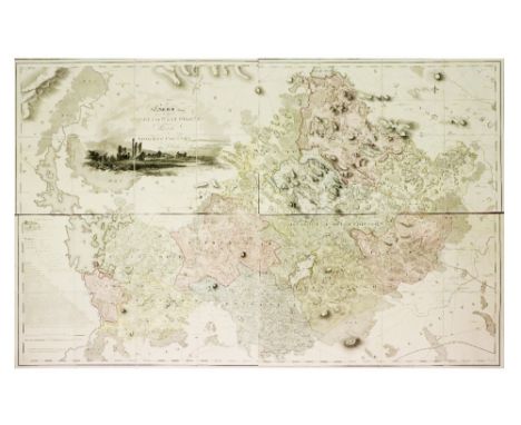 Rare Survey Map of County Westmeath  Irish Map: [County Westmeath] Larkin (William)&nbsp;A Survey of Westmeath with a Sketch 