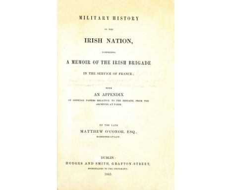 D'Alton (John)&nbsp;Illustrations, Historical and Genealogical, of King James's Irish Army List (1689), thick 8vo Dub. 1855.&