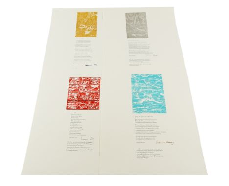 Signed Limited Edition Portfolio  [Cheltenham Festival of Literature]&nbsp;The Four Elements, portfolio, including:  *&nbsp;F