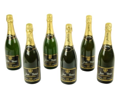 Cava / Sparkling Wine: Two boxes of 12 and another box with 5 Bottles, of "Jean Perico," Cava (Brut), in boxes, as a lot. (29