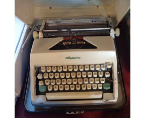 An Olympia portable typewriter
