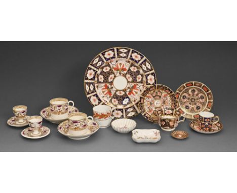 Miscellaneous Derby and Royal Crown Derby Imari pattern porcelain, 19th and 20th c, to include Derby eggcups and coffee cans 