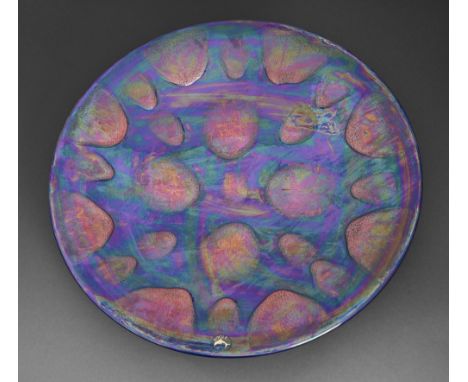A Poole Pottery Cosmic charger, 21st c, 41cm diam, printed mark  In good condition.