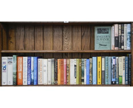 Books. One and a quarter shelves of general stock, mid-20th c and later, including Davies (Hunter), The Beatles, first editio