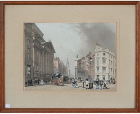 Thomas Shotter Boys (1803-1874) - [Original Views of] London as it is, three views and title page, hand coloured lithograph [