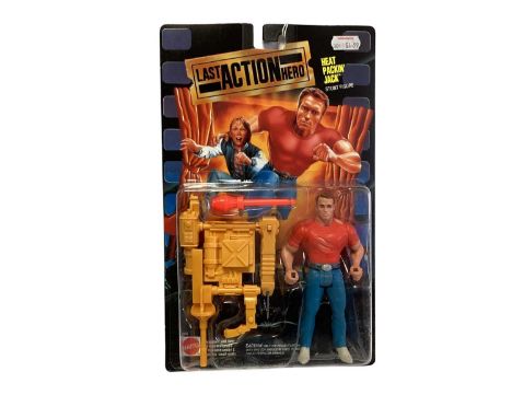Mattel (c1993) Last Action Hero Stunt Figure Heat Packin' Jack, on card with bubblepack No.10666 (1)