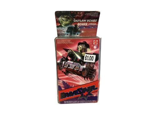 Mattel (c1986) Bravestar Wild West Adventures in Space Outlaw Scuzz, boxed (side flap open) No.1954 (1)