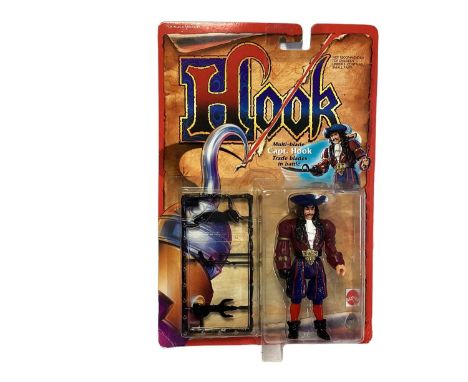 Mattel (c1991) Hook Multi-Blade 5" action figure Captain Hook, on card with bubblepack No.2857 (1)