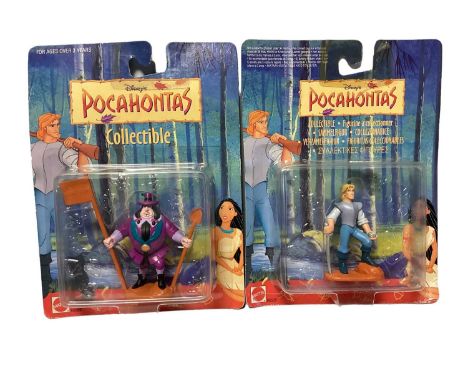 Mattel Disney's Pocahontas Character figures, on card with bubblepack (complete set) (6)