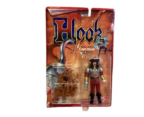 Mattel (c1991) Hook Swiss Army 5" action figure Captain Hook, on card with bubblepack No.4156 (1)