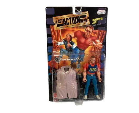 Mattel (c1993) Last Action Hero Stunt Figure Undercover Jack, on card with bubblepack No.10667 (1)