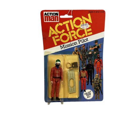 Palitoy Action Man Action Force Series 1 Mission Pilot, on card with blister pack (1)