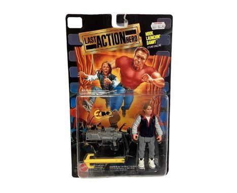 Mattel (c1993) Last Action Hero Stunt Figure Hook Lauchin' Danny, on card with bubblepack No.10672 (1)