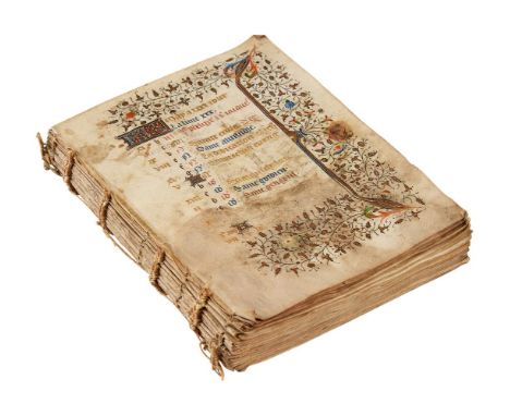 Ɵ Book of Hours, Use of Besançon, in Latin and French, illuminated manuscript codex on parchment [eastern France (probably Be