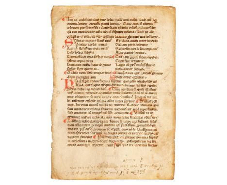 Boethius, De Consolatione Philosophiae, in Latin, decorated manuscript on parchment [Italy, first half of fourteenth century]