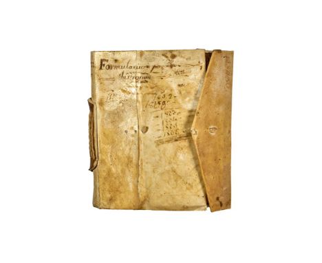 Ɵ Portable legal formulary, in Latin and Italian, manuscript on paper [Italy, seventeenth century]To view a video of this lot