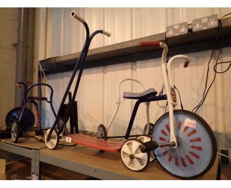 Bantel childs scooter and a Raleigh &amp; Poppy childs tricycle