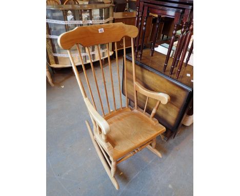 Contemporary stick back rocking chair 