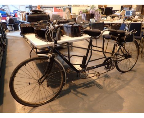 Tandem bicycle by Pashley with gel tech seats and Stirmey Archer gears