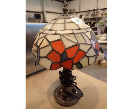 Tiffany style table lamp  CONDITION REPORT: All electrical items in this lot have been PAT tested and have PASSED. THIS DO NO