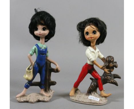 Two 1960s ceramic figures.